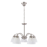 Lampa wisząca Cavallo pięcioramienna szklana do salonu i jadalni 5-punktowa