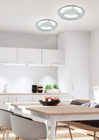 Plafoniera cu plafon argintiu 50cm LED Merle 98-66206