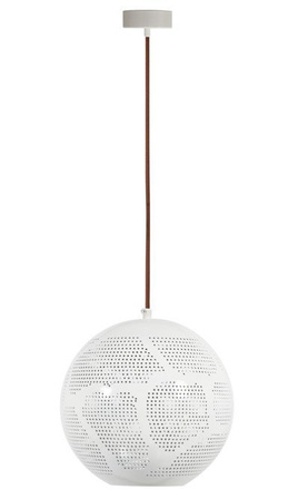 Lampa sufitowa wisząca 1X60W E27 ażurowy biały BENE 31-70579