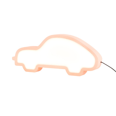 lampa de masa auto pentru un copil led iq kids roz