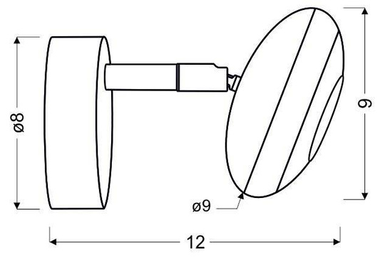 SKIPPER LED-Wandleuchte 91-67494 CHROM-Gelenkkopf
