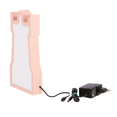 lampa de masa turn pentru copii led iq kids roz