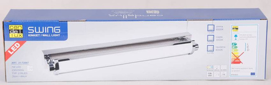 Kinkiet łazienkowy nad lustro LED 7W zmienna barwa Swing Candellux 21-72887