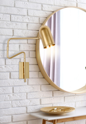 Wandleuchte gold verstellbare Wandleuchte Hosti 21-75468