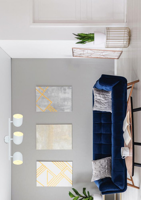 Lampa ścienna Candellux Azuro 93-63267 listwa E27 biały