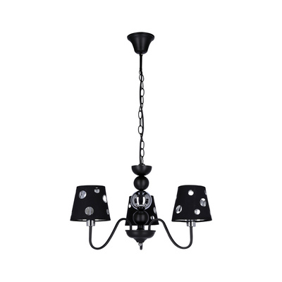 Candelabru negru suspendat 3xE14 Batley Ledea 50203105