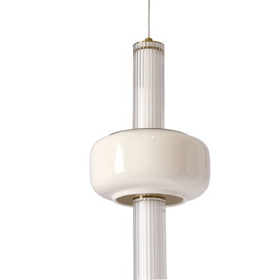 PURAS G pendant lamp 15W LED 3000K clear white shade