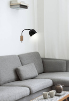 Wall lamp black wall lamp 40W E27 adjustable Rupi Candellux 21-76687