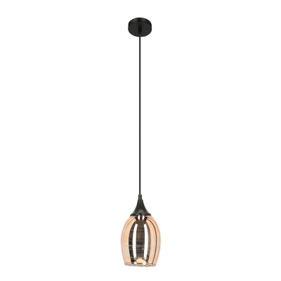 Copper pendant lamp with glass mirror shade Marina Candellux 31-51622