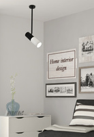 Hanging lamp adjustable tube black and white Candellux 31-78353