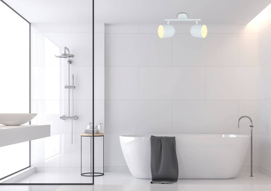 Lampă de perete/plafon alb 2xE27 Azuro 92-63250