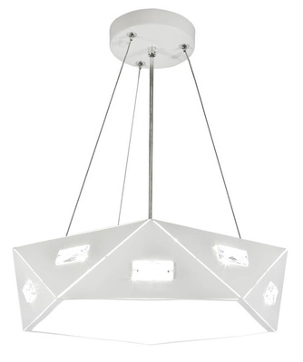 Lampa suspendata alb pentagonala reglabila 3xG9 Nemezis 31-59147