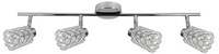 Lampa sufitowa York listwa regulowana 4-punktowa do salonu metalowa
