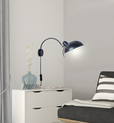 Applique applique 1X40W E14 noir NORA 21-53602