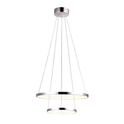 Hängelampe LED 40W rund 50cm Chrom LUNE 32-64769