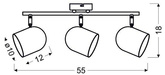 Aplică Candellux Azuro 93-63267 E27 alb