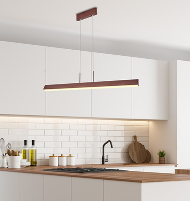 LED linear pendant lamp COCONUT minimalist lamp over table