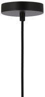Udin big lampa wisząca czarny 1x15W GU10 klosz szary