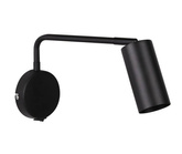 Black movable wall lamp with a switch Tina 21-76830