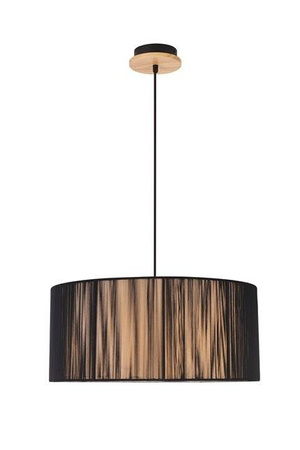 Lampe suspendue en bois noir 45cm Kyoto Ledea 50103218