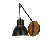 Wandleuchte 1xE27 schwarz Loft VARIO 21-73495