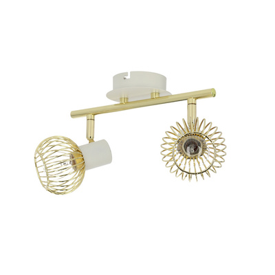 Wall lamp 2xE14 26cm Oslo 92-61805 Strip White/Gold