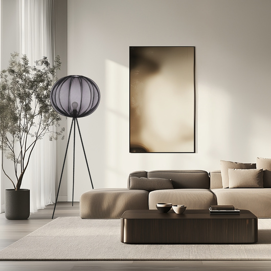 MELLOW floor lamp black 1x40W E27 lamp shade 52 black sphere 51-41944
