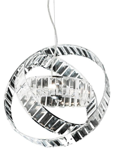 Lampa suspendata inele reglabile cristale 40W Saturn Candellux 34-87273