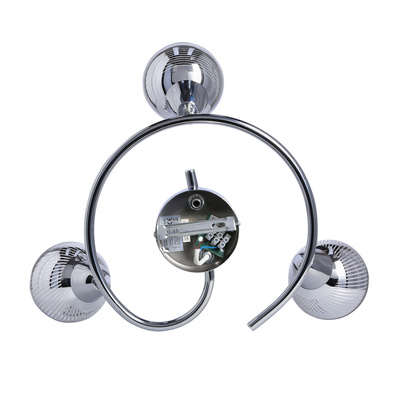 Plafoniera spirala 3X10W E14 LED crom FORT 98-62833