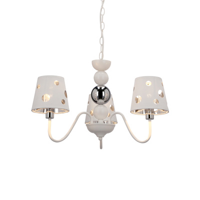 Candelabru alb suspendat 3xE14 Batley Ledea 50203109