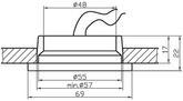 Candellux G4 ceiling light 2207603