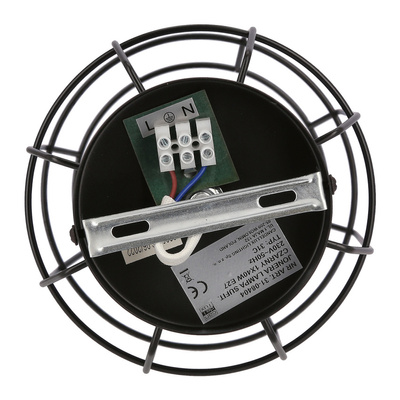 Plafonnier Jonera noir 1X40 E27 abat-jour fumé 31-08404