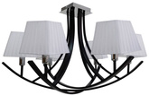 Plafoniera abajur negru/alb candelabru 6x40W Valencia Candellux 36-30993