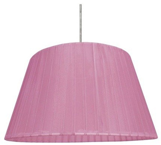 Lampa wisząca Tiziano z abażurem fioletowa pojedyncza do salonu E27