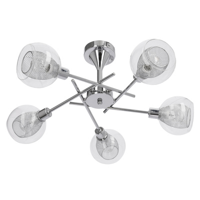 Plafoniera candelabru cromat suspendat Ozzo Candellux 35-72252