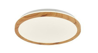 PLAFON KATO 400 mm LEDEA 50333114 LED 24W WEISSES METALL, HELLES HOLZ