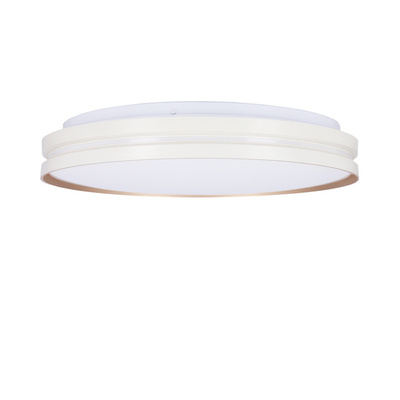 Montana Ceiling lamp white + gold plafond 24w led 40 cm white shade