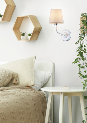York Ledea 50401104 abajur din material alb
