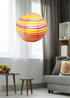 Abajur hartie bila portocaliu-roz 50cm Cocoon Candellux 70-16631