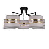 Lampa sufitowa biała/chrom 5xE27 Andy 35-00521