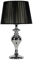 Lampka nocna Gillenia czarna z abażurem nowoczesna E27