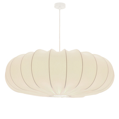 CAFEE' pendant lamp 66cm white 1x40W E27 shade latte