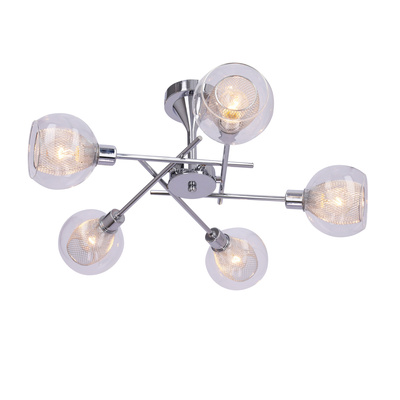 Plafoniera candelabru cromat suspendat Ozzo Candellux 35-72252