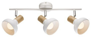 Ceiling lamp hanging strip 3xE14 white PUERTO 93-62673