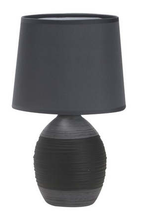 Lampka stołowa czarna ceramiczna Ambon 41-78643