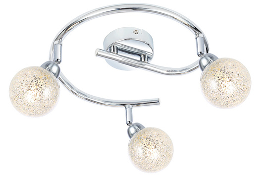 Spiral ceiling lamp 3X4W LED G9 chrome KALEIDOSCOPE 98-61577