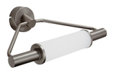 Badezimmer-Wandleuchte aus satiniertem Nickel über dem Spiegel 2x40W G9 Major Candellux 22-27842