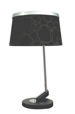 Lampa de masa 1X60W E27 negru crom IMPRESJA 41-45310