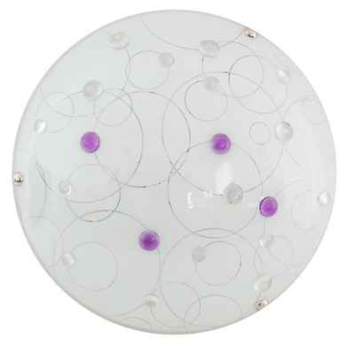 Plafon LED Astro okrągły do łazienki 30 cm 4000K fioletowy szklany