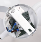 Plafoniera spirala metal alb + lemn 3E14 Puerto Candellux 98-62697